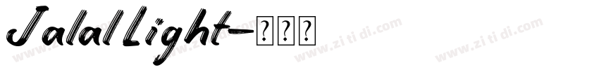 Jalal Light字体转换